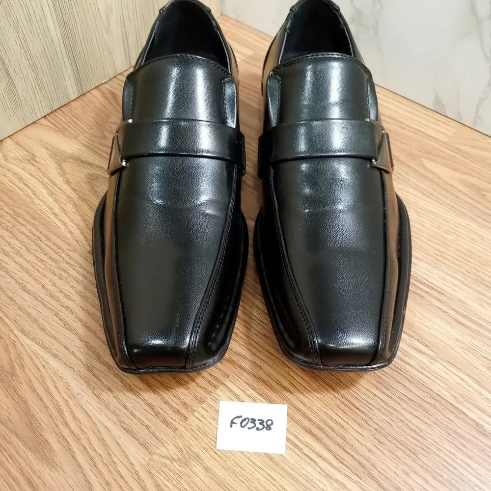 Bruno Marc Mens Sz 9‎ EU 42 Giorgio 3 Black Oxford Slip On Leather